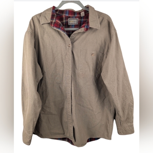 Cabela's flannel-lined jacket in XL, see photos for two small marks on the back - Picture 1 of 8